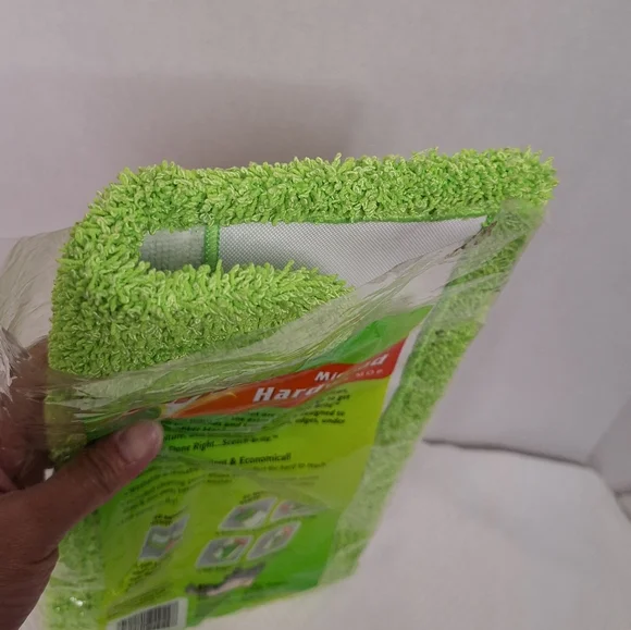 1pc Scotch Brite Microfiber Hardwood Floor Mop Cover Wrap Around Edge Lime Green - Picture 11 of 13
